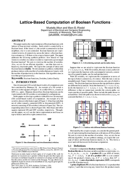 File:Altun Riedel Lattice-Based Computation of Boolean Functions.pdf