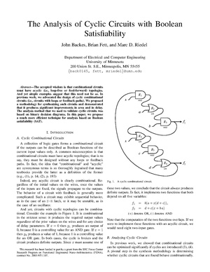Backes Riedel The Analysis of Cyclic Circuits With Boolean Satisfiability.pdf