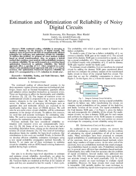 File:Sivaswamy Bazargan Riedel Estimation and Optimization of Reliability of Noisy Digital Circuits.pdf