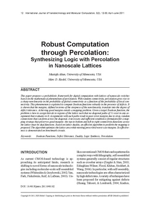 Altun Riedel Robust Computation through Percolation Synthesizing Logic with Percolation in Nanoscale Lattices.pdf