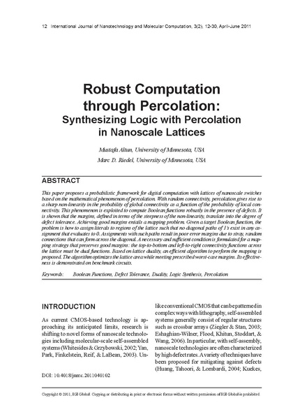 File:Altun Riedel Robust Computation through Percolation Synthesizing Logic with Percolation in Nanoscale Lattices.pdf