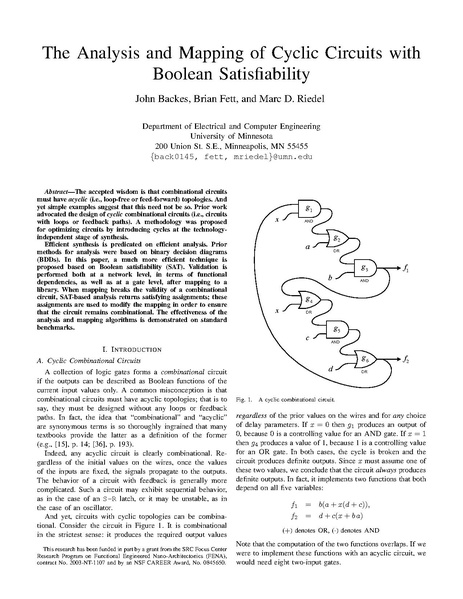 File:Backes Fett Riedel The Analysis And Mapping Of Cyclic Cricuits With Boolean Satisfiability.pdf