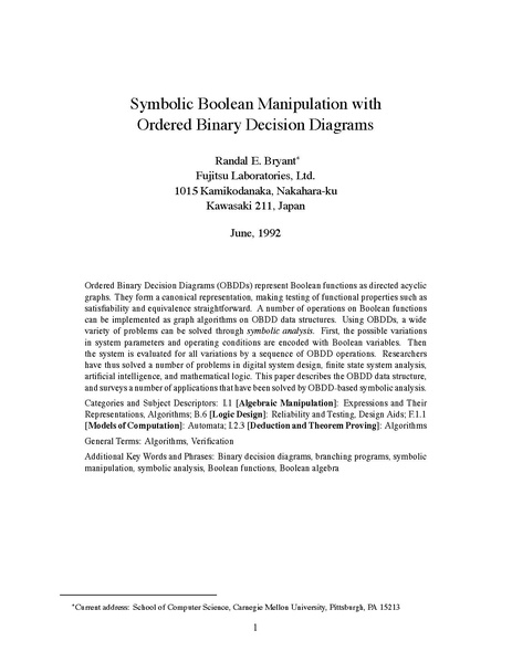 File:Bryant Symbolic Boolean Manipulation with Ordered Binary-Decision Diagrams.pdf