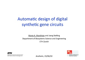 Marchisio Automatic Design of Digital Synthetic Gene Circuits.pdf