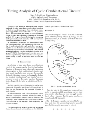 Riedel Bruck Timing Analysis of Cyclic Combinational Circuits.pdf